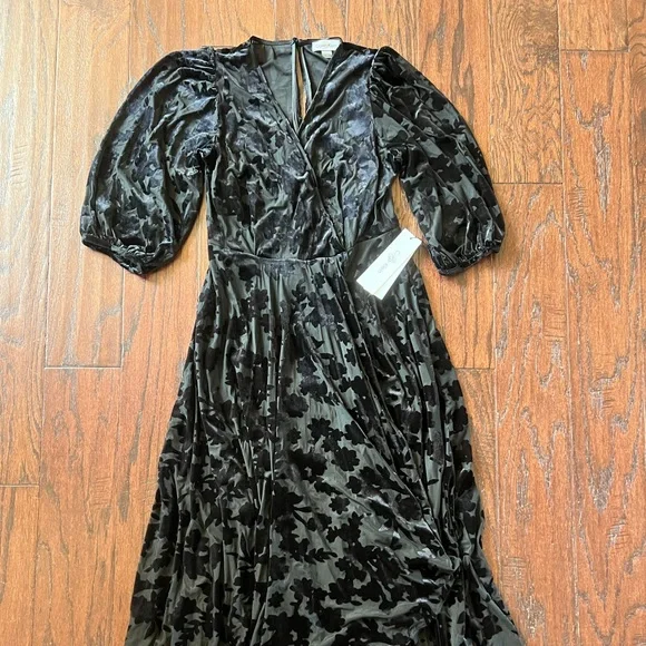 calvin klein velvet dress | Dresses | Nwt Calvin Klein Midi to for dressy occasions Lauren Ralph Lauren Flocked Velvet